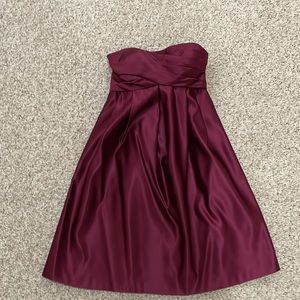 {BILL LEVKOFF} Bridesmaids Dress in Wine - 8 RN# 82955 with pockets!